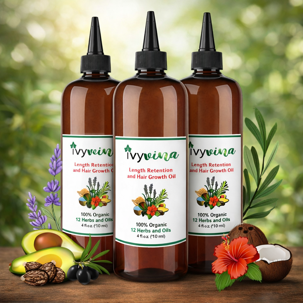 Ivy Vina Length Retention and Hair Growth Oil- 3 Pack